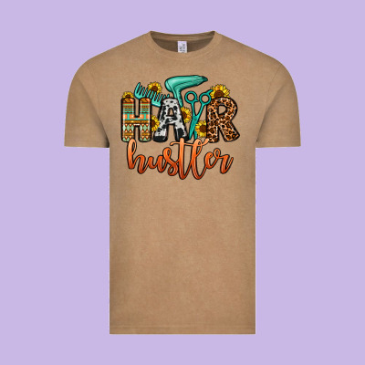 Hair Hustler Vintage Tee Designed By Oliviacreatesart