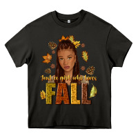 Asphalt Just a girl who loves Fall afro woman Heavy Core Tee - NancyCooperArtShop