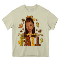 Mossy Just a girl who loves Fall afro woman Heavy Core Tee - NancyCooperArtShop