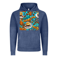 Vintage Denim more espresso less despresso coffee with leopard seamless pattern bbs Vintage Hoodie - BundleAndBundleShop