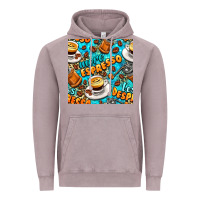 Vintage Zinc more espresso less despresso coffee with leopard seamless pattern bbs Vintage Hoodie - BundleAndBundleShop