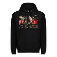 Black tis the season Premium Hoodie - SublimationCraftShop