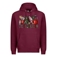 Burgundy tis the season Premium Hoodie - SublimationCraftShop