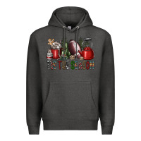Charcoal Heather tis the season Premium Hoodie - SublimationCraftShop