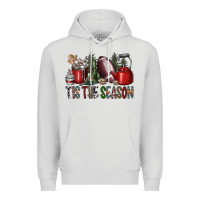 Dove Grey tis the season Premium Hoodie - SublimationCraftShop