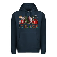 Navy tis the season Premium Hoodie - SublimationCraftShop