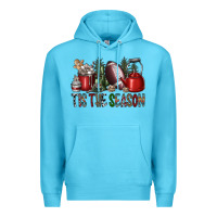 Ocean Blue tis the season Premium Hoodie - SublimationCraftShop
