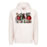 Pale Pink tis the season Premium Hoodie - SublimationCraftShop