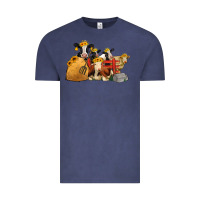 Vintage Denim Cows With Sunflower Headbands Vintage Tee - Jasminsmagicworld