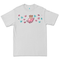 Dove Grey butterflies and mom Premium Tee - TumblerDesignByShophia