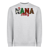 Heather Grey nana claus Heavyweight Sweatshirt - BarkalooDesign