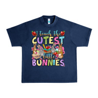Navy Easter Day I teach the cutest little bunnies Urban Heavy Tee - OliviaCreatesArt