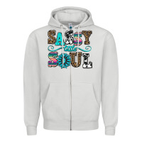 Dove Grey sassy little soul Zipper Hoodie - AdoDesignShop