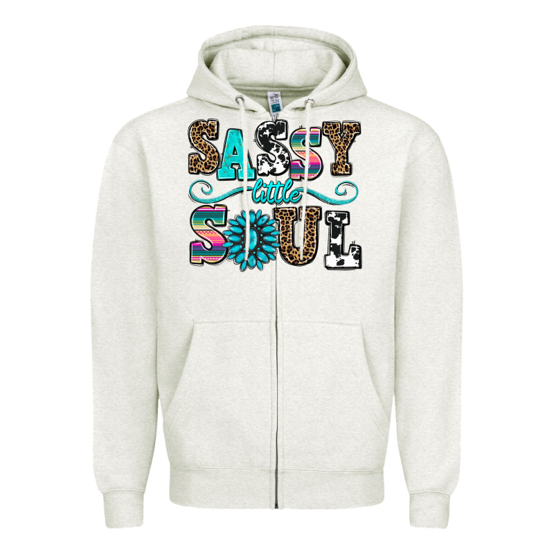 Sassy Little Soul Zipper Hoodie by AdoDesignShop | Teevron