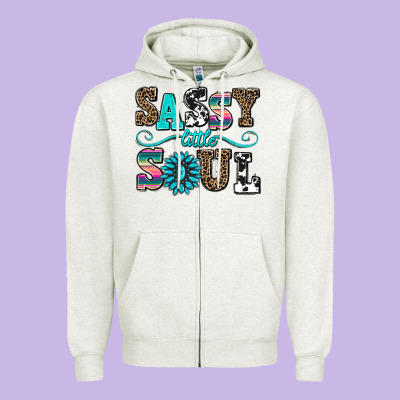 Sassy Little Soul Zipper Hoodie Designed By Adodesignshop