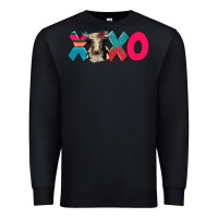 Black xoxo holstein cow Premium Sweatshirt - AdoDesignShop