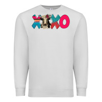 Dove Grey xoxo holstein cow Premium Sweatshirt - AdoDesignShop
