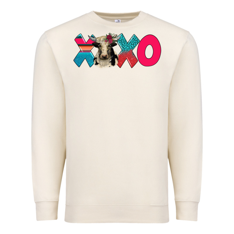 Xoxo Holstein Cow Premium Sweatshirt by AdoDesignShop | Teevron