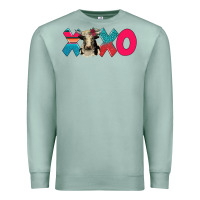 Seafoam xoxo holstein cow Premium Sweatshirt - AdoDesignShop