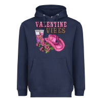 Navy valentines day valentine vıbes Heavyweight Hoodie - AdoDesignShop