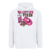 White valentines day valentine vıbes Heavyweight Hoodie - AdoDesignShop