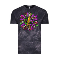 Cloud Black mardi gras sunflower Vintage Tee - OliviaCreatesArt
