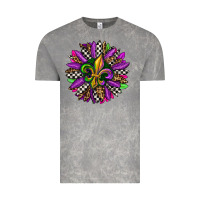 Cloud Rock mardi gras sunflower Vintage Tee - OliviaCreatesArt