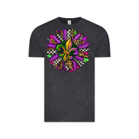 Vintage Black mardi gras sunflower Vintage Tee - OliviaCreatesArt