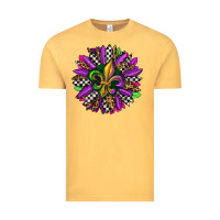 Vintage Mustard mardi gras sunflower Vintage Tee - OliviaCreatesArt