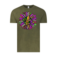 Vintage Olive mardi gras sunflower Vintage Tee - OliviaCreatesArt
