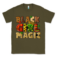 Army Green black girl magic juneteenth Classic Tee - CowGirlArtShop