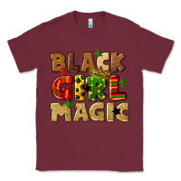 Burgundy black girl magic juneteenth Classic Tee - CowGirlArtShop