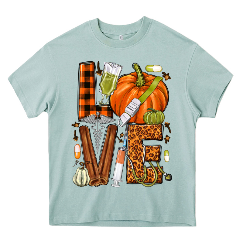 Fall Nurse Love Heavy Core Tee by NancyCooperArtShop | Teevron