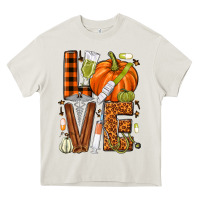 Cream Fall Nurse love Heavy Core Tee - NancyCooperArtShop