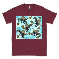 Burgundy spinosaurus Classic Tee - Artiststas