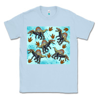 Dusty Blue spinosaurus Classic Tee - Artiststas