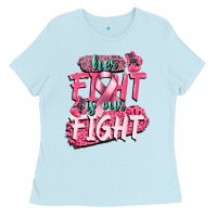 Baby Blue her fight is our fight Ladies Tee - CowGirlArtShop