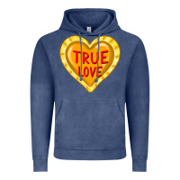 Vintage Denim valentine's day hearts Vintage Hoodie - FaDigitalArtStudio