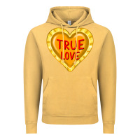 Vintage Mustard valentine's day hearts Vintage Hoodie - FaDigitalArtStudio