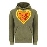 Vintage Olive valentine's day hearts Vintage Hoodie - FaDigitalArtStudio