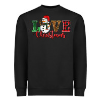 Black love christmas snowman Heavyweight Sweatshirt - BarkalooDesign