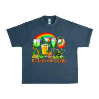 Midnight Navy St. Patrick's wine glasses Urban Heavy Tee - OliviaCreatesArt