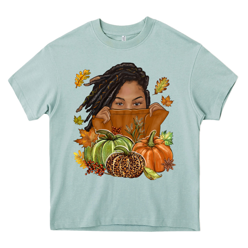 Fall With Black Girl Heavy Core Tee by NancyCooperArtShop | Teevron