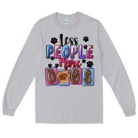 Moon Dust less people more dogs Long Sleeve Tee - FaDigitalArtStudio
