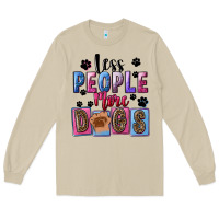Mushroom less people more dogs Long Sleeve Tee - FaDigitalArtStudio