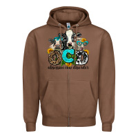 Chestnut ocd obsessive cow disorder Zipper Hoodie - AdoDesignShop