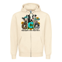 Sandshell ocd obsessive cow disorder Zipper Hoodie - AdoDesignShop