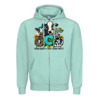 Seafoam ocd obsessive cow disorder Zipper Hoodie - AdoDesignShop
