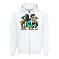 White ocd obsessive cow disorder Zipper Hoodie - AdoDesignShop
