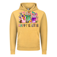 Vintage Mustard Happy Easter Coffee Cups With Bunny Vintage Hoodie - BundleAndBundleShop